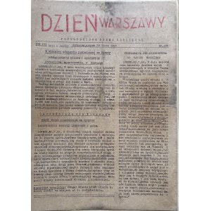 WARSAW DAY July 30, 1943 CONSPIRACY.