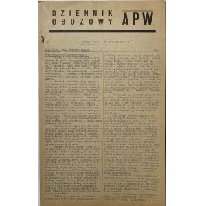 APW Camp Diary 1944.
