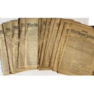 DEUTSCHE WARSCHAUER ZEITUNG 1916 WOJNA