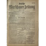 DEUTSCHE WARSCHAUER ZEITUNG 1916 WOJNA