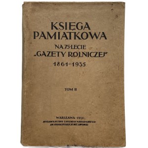 COMMEMORATIVE BOOK FOR 75TH ANNIVERSARY OF AGRICULTURAL NEWSPAPER
