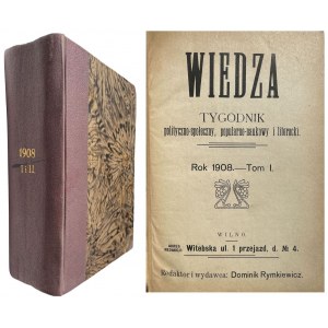 WIEDZA tom I-II - WILNO 1908