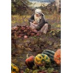 Maria KLASS - KAZANOWSKA (1857 - 1898), In the garden [pumpkins and beets], 1891