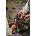 Maria KLASS - KAZANOWSKA (1857 - 1898), In the garden [pumpkins and beets], 1891