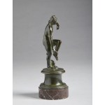 NEOCLASSICAL FOUNDRY, EARLY XIX CENTURY, Small Venus with footwear. A design inspired by archeological finds.
