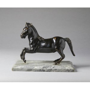 TUSCANIAN BRONZE ARTIST, XVI-XVII CENTURY, Prancing horse