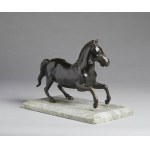 TUSCANIAN BRONZE ARTIST, XVI-XVII CENTURY, Prancing horse