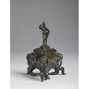 NICCOLÒ ROCCATAGLIATA'S WORKSHOP (Genoa, 1593 - Venice, 1636), Inkwell with kneeled putti