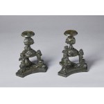 NICCOLO' ROCCATAGLIATA'S SCHOOL (Genoa, 1570 - Venice, after 1636), A pair of candelabra