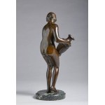 ART DÉCO BRONZE ARTIST, 1930-1940, Woman with vase