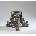 PADUAN BRONZE ARTIST, XVI-XVII CENTURY, Inkwell held by classical gods and goddesses.