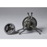 MANUFACTURE FROM THE XIX CENTURY, Inkwell with seahorses.