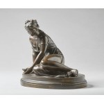 FRENCH FOUNDRY, EARLY XIX CENTURY, Nymph. Inspired by an archeological design preserved at the Louvre.