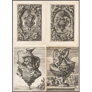 Jean Le Pautre (1618- 1682), Lot of four etchings