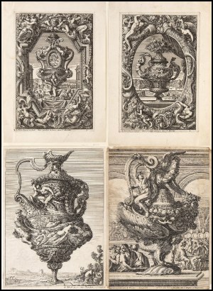 Jean Le Pautre (1618- 1682), Lot of four etchings