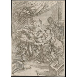 Giuseppe Maria Rolli (1645-1727) after Domenico Maria Canuti (1625-1684), The death of Lucretia