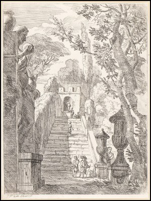 Jan Frans van Bloemen called Orizzonte (1662-1749), Three views of Rome