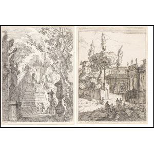 Jan Frans van Bloemen called Orizzonte (1662-1749), Two views of Rome
