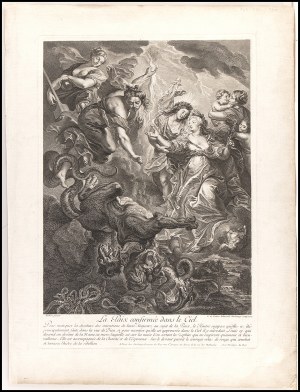 Gaspard Duchange (1662 - 1757) after Jean-Marc Nattier (1685 - 1766) after Peter Paul Rubens (1577 - 1640), La Paix confirmée dans le Ciel