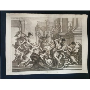 Giovanni Antonio Lorenzini (1665-1740) after Valerio Bassanino (1665-1740), The Rape of the Sabine Women