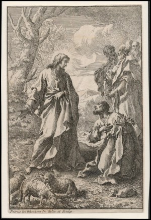 Pier Leone Ghezzi (1674-1755), Jesus appoints Peter as head of the Church