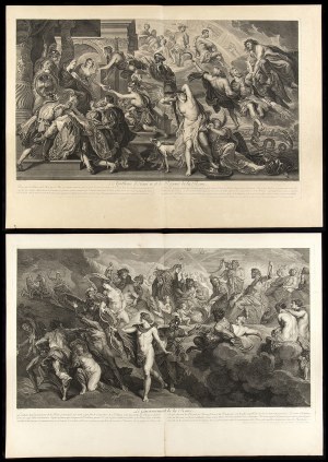 Jean Marc Nattier (1685-1766) after Rubens, La Gallerie du Palais du Luxembourg -- lot of 2 plates