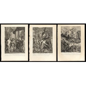 Jean Marc Nattier (1685-1766) after Rubens, La Gallerie du Palais du Luxembourg -- lot of 3 plates