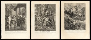 Jean Marc Nattier (1685-1766) after Rubens, La Gallerie du Palais du Luxembourg -- lot of 3 plates