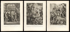 Jean Marc Nattier (1685-1766) after Rubens, La Gallerie du Palais du Luxembourg -- lot of 3 plates