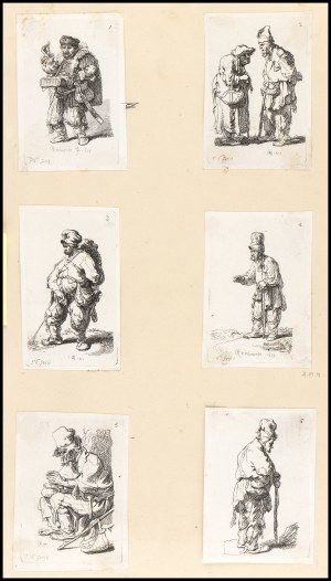 François Vivares (1709-1780) after Rembrandt van Rijn (1606-1669), The beggars