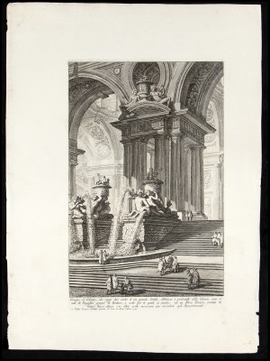 Giovanni Battista Piranesi (1720-1778), Gruppo di Colonne, che regge due archi d'un grande Cortile