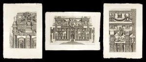 Giovanni Battista Piranesi (1720-1778), Lot of 3 plates from 