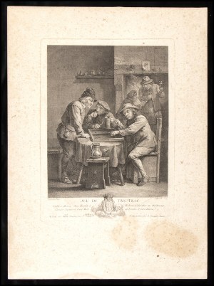 Jacques Firmin Beauvarlet (1731-1797) after David Teniers il Giovane (1610-1690), JEU de Tric-Trac