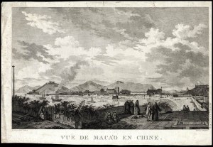 Louis Joseph Masquelier (1741-1811) Atlas du Voyage de la Perouse, View of Macao in China