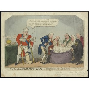 George Cruikshank (1792 - 1878), Sick of the PROPERTY TAX or ministerial influenza