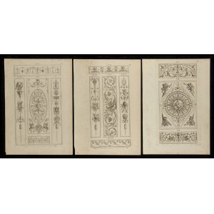 Michelangelo Pergolesi (1760 (fl.)-1801), Three ornamental prints, 1778