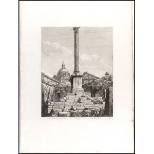 Luigi Rossini (1790-1857), Colonna dell'Imperatore Foca nel Foro Romano, 1819