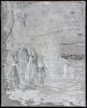Gustave Doré (1832-1883), Henri Theophile Hildibrand (1824-1897), Matrix for Jesus preaching in a ship