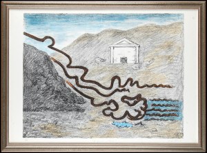 Giorgio de Chirico (1888-1978), Il fiume misterioso, 1969