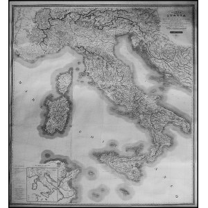 Attilio Zuccagni Orlandini (1784-1872), Carta dell'Italia in quindici fogli ricavata dalle migliori mappe finora pubblicate, 1842