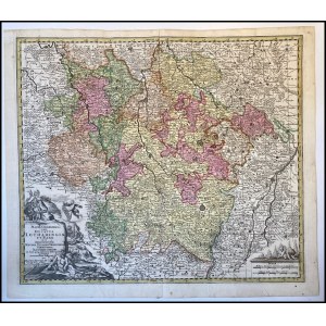 Matthaus Seutter (1678-1756), Mappa Geographica Ducatus Lotharingiae et Barr ut et Episcopatuum Metens. Tullens. Verdunens. Territoria