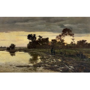 Wilhelm Richter-Rheinsberg, Evening Landscape, 1893