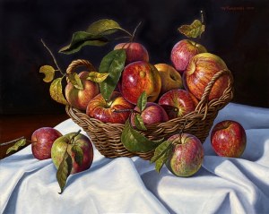 Wojciech Piekarski, Martwa natura z koszem jabłek