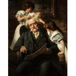 Maximilian Bernhard STURMHOEFEL (1853-1913), Little hairdressers