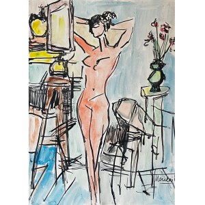 Sigmund Joseph MENKES (1896-1986), Woman in front of the mirror