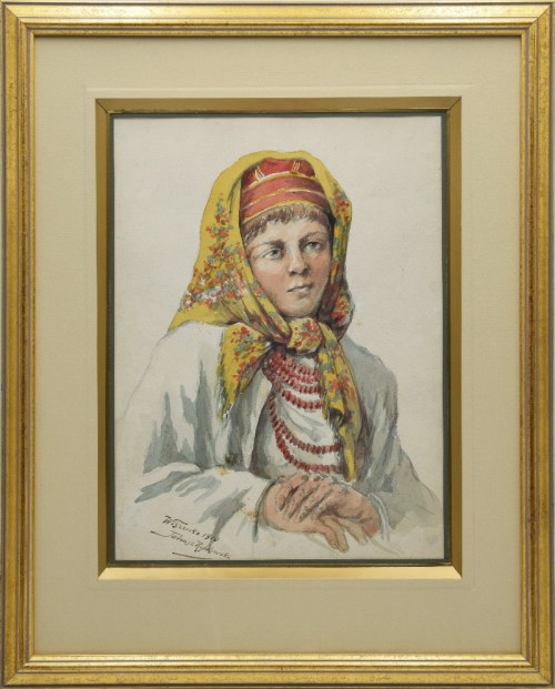 Tadeusz RYBKOWSKI (1848-1926), Hucułka z Wiszenki, 1910