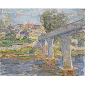 Stefan JUST (1905-1977), Landscape with a bridge, 1975