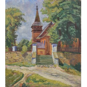 J.S. Monogrammer, 20th century, View of the church