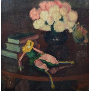 Bogusław SERWIN (1887-1956), Martwa natura z kukiełką, 1924