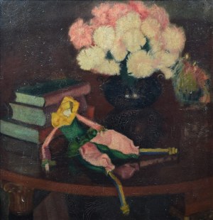 Bogusław SERWIN (1887-1956), Martwa natura z kukiełką, 1924